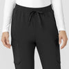 Force Cross-Flex Women’s Force Cross-Flex High Waisted Ankle Scrub Pant Black front detail
