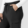 Force Cross-Flex Women’s Force Cross-Flex High Waisted Ankle Scrub Pant Black side detail 1