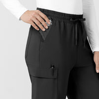 Force Cross-Flex Women’s Force Cross-Flex High Waisted Ankle Scrub Pant Black side detail 2