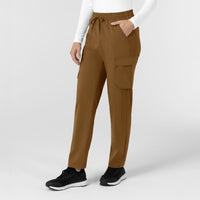 Force Cross-Flex Women’s Force Cross-Flex High Waisted Ankle Scrub Pant Carhartt Brown side view