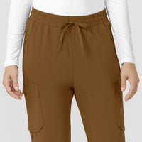 Force Cross-Flex Women’s Force Cross-Flex High Waisted Ankle Scrub Pant Carhartt Brown front detail