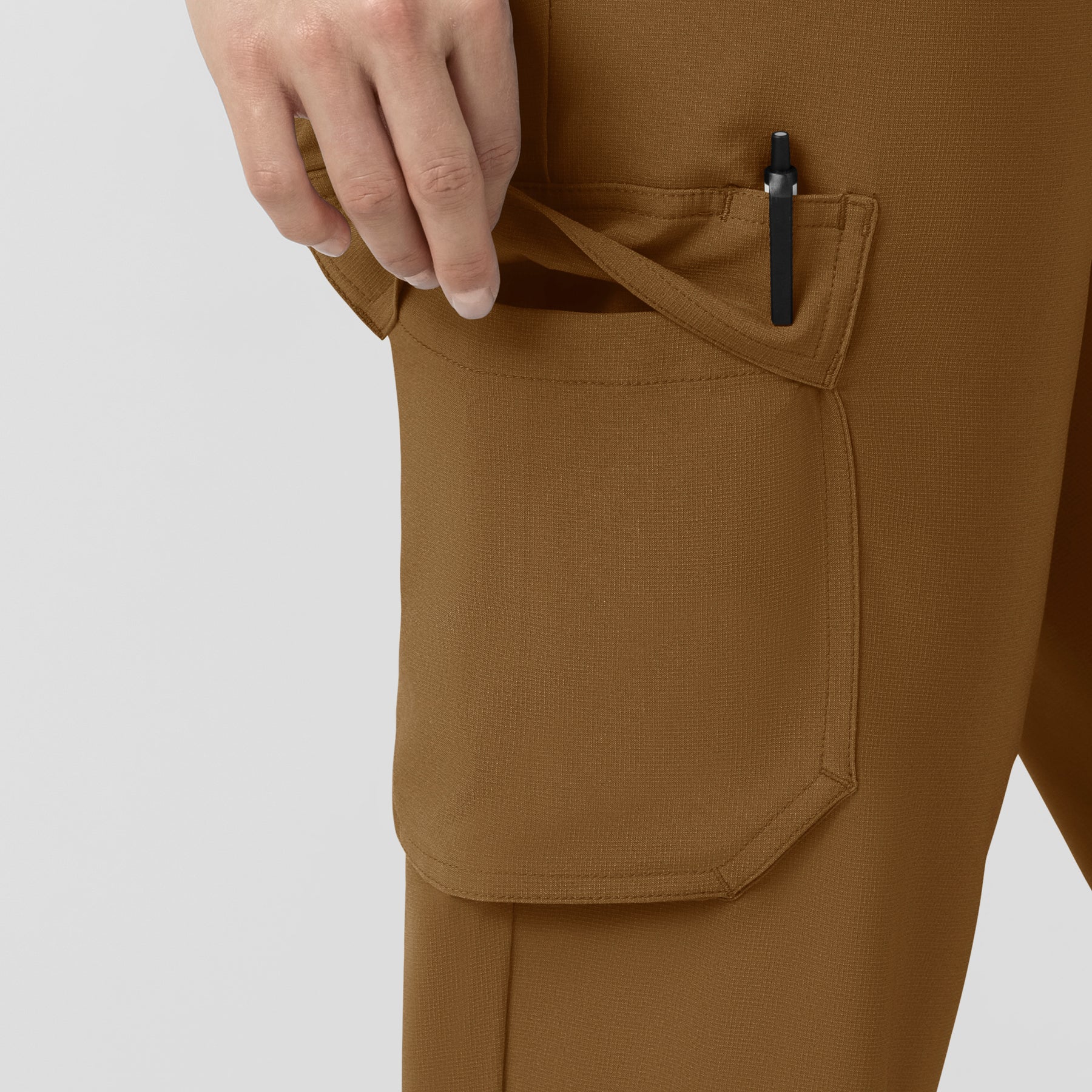Force Cross-Flex Women’s Force Cross-Flex High Waisted Ankle Scrub Pant Carhartt Brown back detail