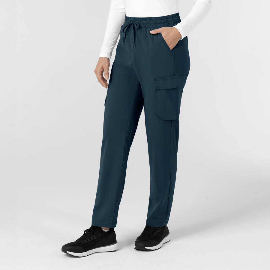 Force Cross-Flex Women’s Force Cross-Flex High Waisted Ankle Scrub Pant Navy side view