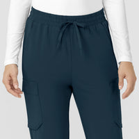 Force Cross-Flex Women’s Force Cross-Flex High Waisted Ankle Scrub Pant Navy front detail
