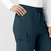 Force Cross-Flex Women’s Force Cross-Flex High Waisted Ankle Scrub Pant Navy side detail 2