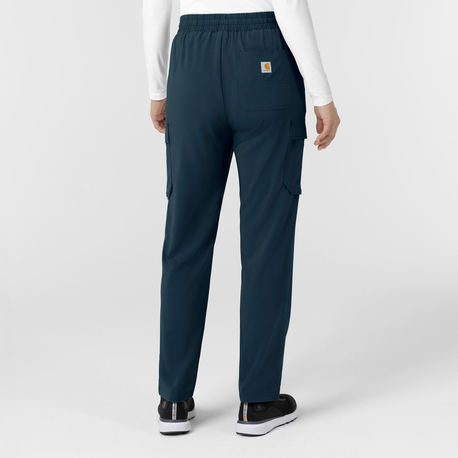 Force Cross-Flex Women’s Force Cross-Flex High Waisted Ankle Scrub Pant Navy back view