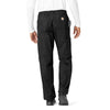 Ripstop & Sub-Scrubs Men's Boot Cut 8-Pocket Cargo Scrub Pant Black back view