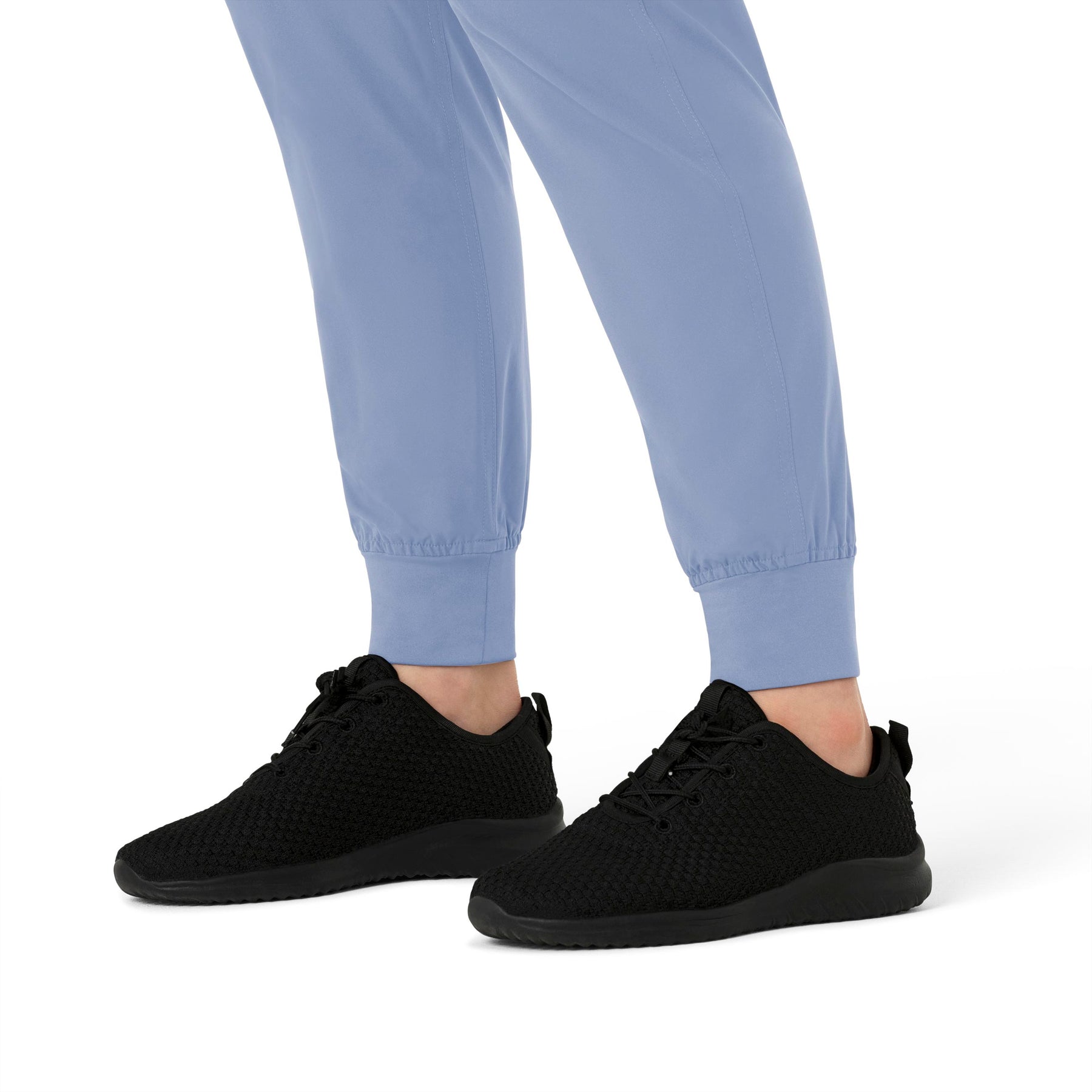 Force Essentials Women's Maternity Jogger Scrub Pant Ceil Blue back detail