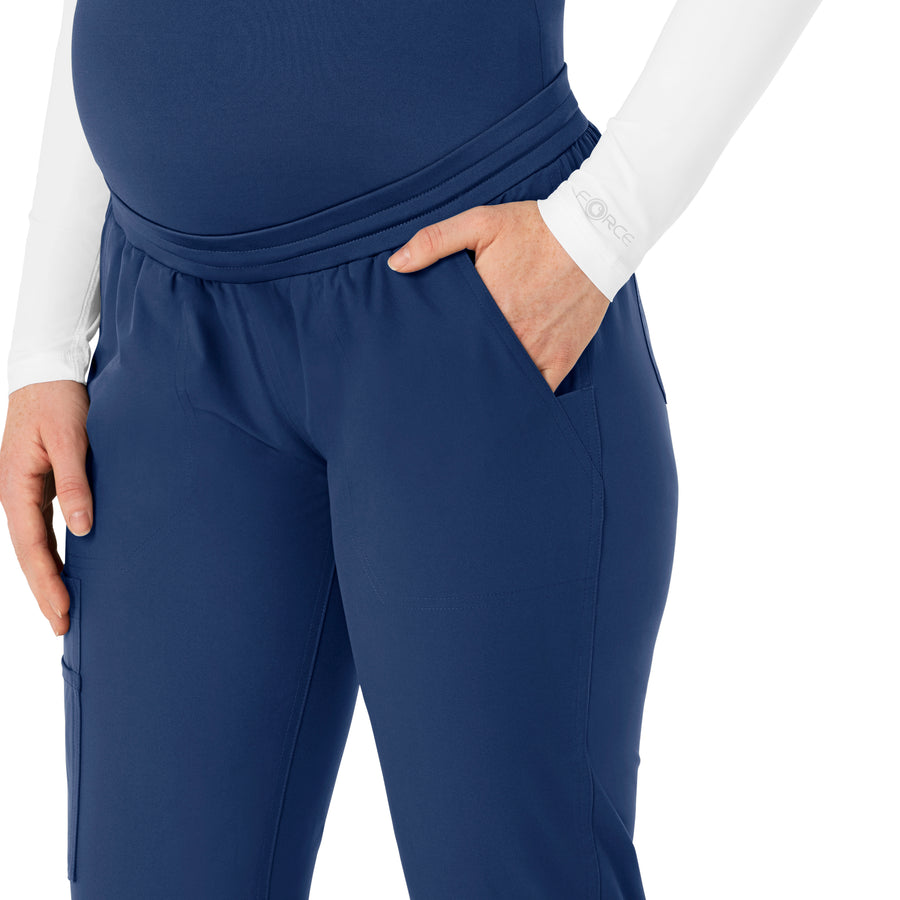 Carhartt Force Essentials Women's Maternity Jogger Scrub Pant - Navy pocket
