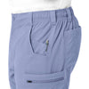 Rugged Flex Peak Men's Straight Leg Cargo Scrub Pant Ceil Blue back detail