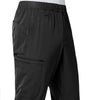 Force Liberty Men's Athletic Cargo Scrub Pant Black side detail 2