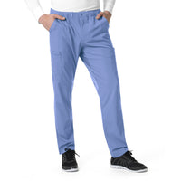 Force Liberty Men's Athletic Cargo Scrub Pant Ceil Blue