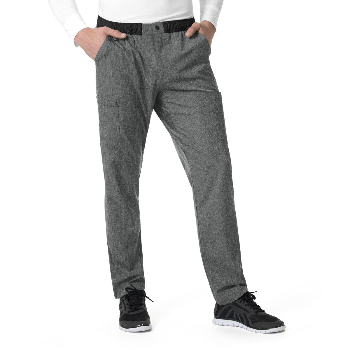 Force Liberty Men's Athletic Cargo Scrub Pant Charcoal Heather