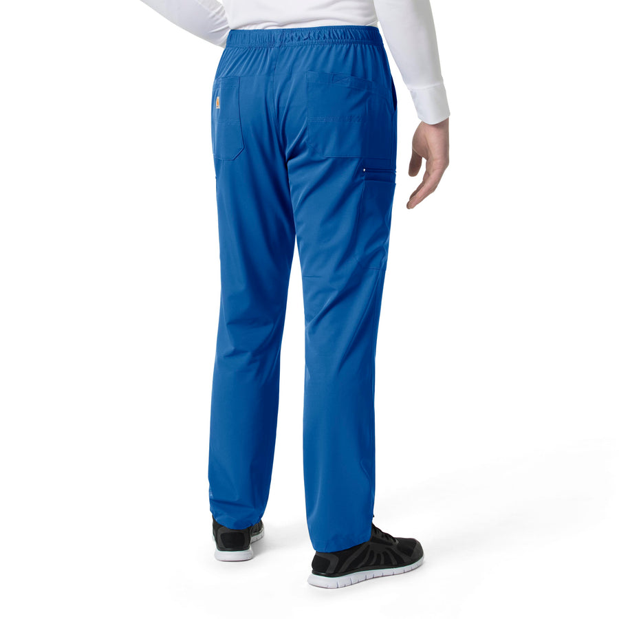 Force Liberty Men's Athletic Cargo Scrub Pant Royal back view