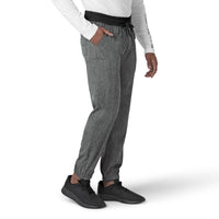 Force Liberty Men's Comfort Cargo Jogger Scrub Pant Charcoal Heather side view