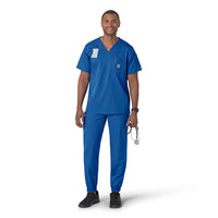 Force Liberty Men's Comfort Cargo Jogger Scrub Pant Royal full scrub set