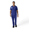 Force Essentials Men's Straight Leg Cargo Scrub Pant Galaxy Blue full scrub set