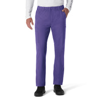 Force Essentials Men's Straight Leg Cargo Scrub Pant Grape