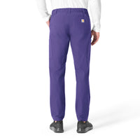 Force Essentials Men's Straight Leg Cargo Scrub Pant Grape back view