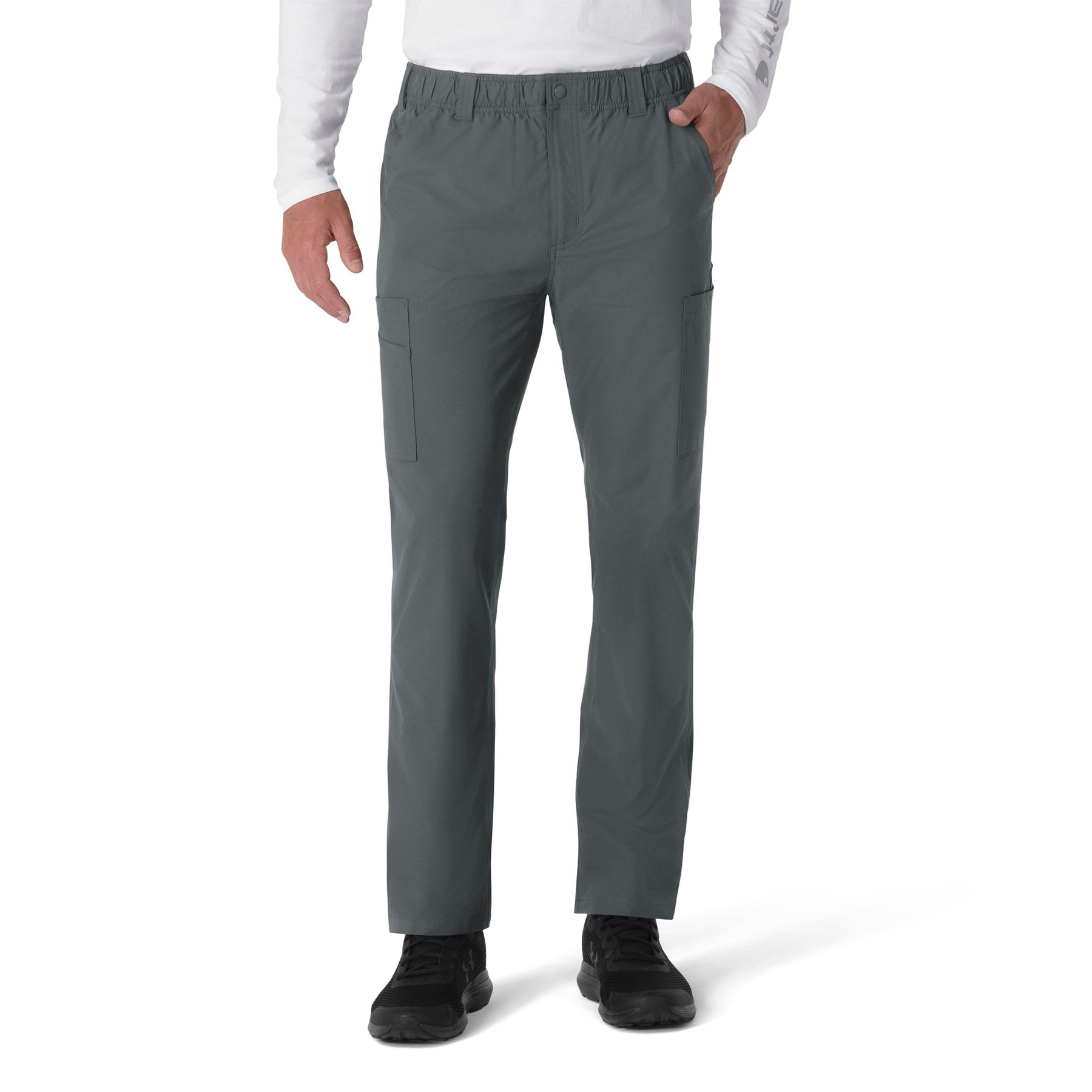 Force Essentials Men's Straight Leg Cargo Scrub Pant Pewter