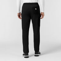 Force Cross-Flex Knit Men's Straight Leg Tapered Scrub Pant Black back view