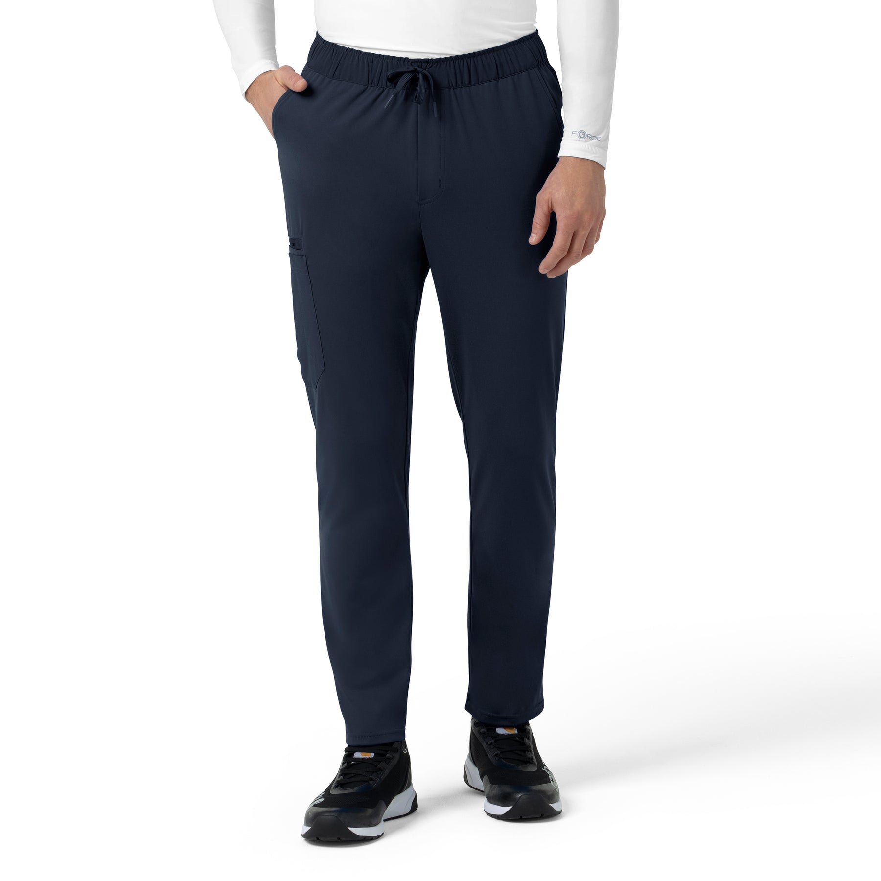 Force Cross-Flex Knit Men's Straight Leg Tapered Scrub Pant Navy
