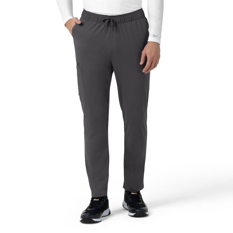 Force Cross-Flex Knit Men's Straight Leg Tapered Scrub Pant Pewter