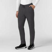 Force Cross-Flex Knit Men's Straight Leg Tapered Scrub Pant Pewter side view