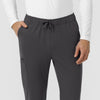 Force Cross-Flex Knit Men's Straight Leg Tapered Scrub Pant Pewter side detail 2