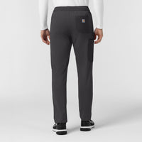 Force Cross-Flex Knit Men's Straight Leg Tapered Scrub Pant Pewter back view