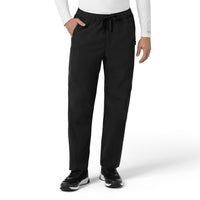 Rugged Flex FLD Men's Ripstop Straight Leg Cargo Scrub Pant Black