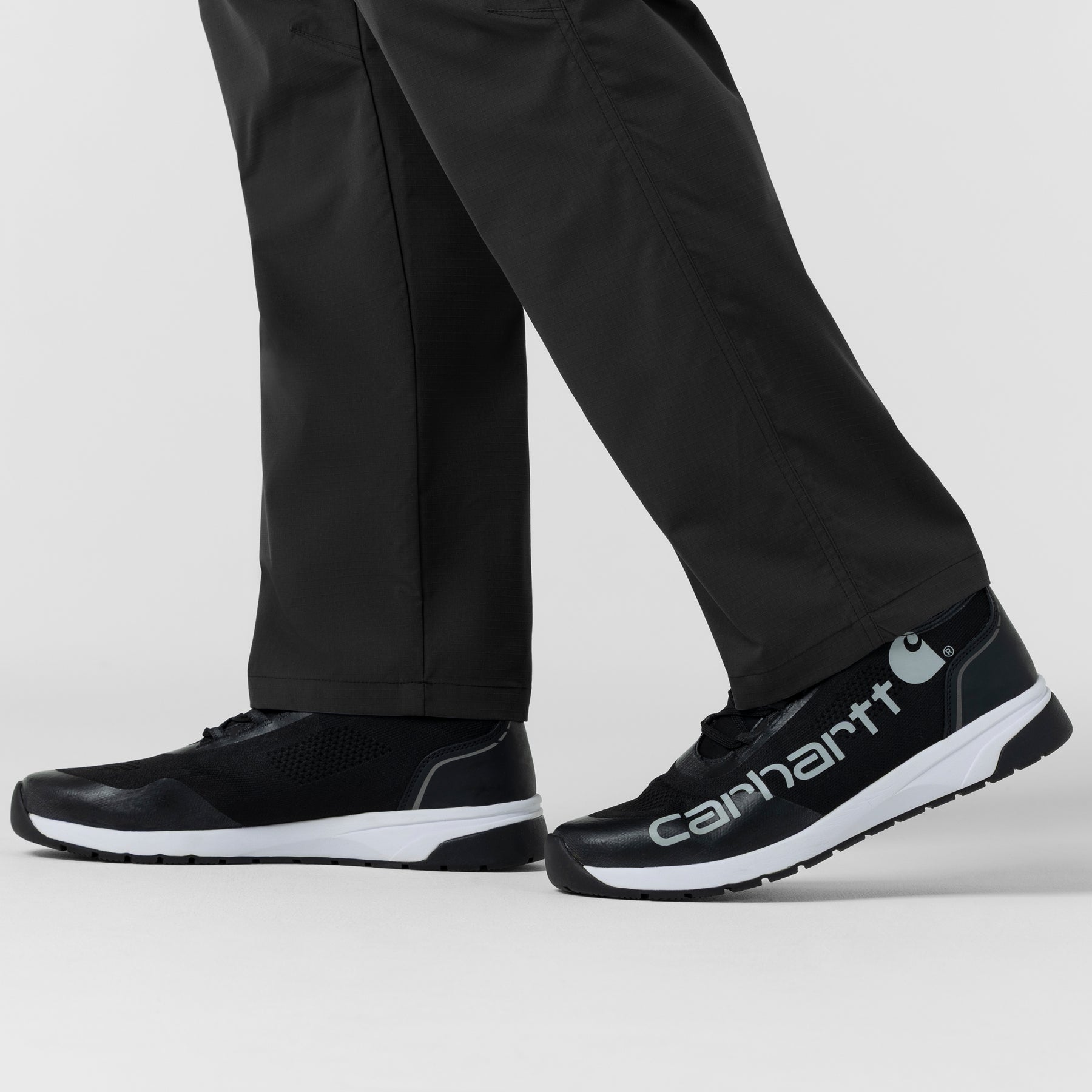 Rugged Flex FLD Men's Ripstop Straight Leg Cargo Scrub Pant Black front detail