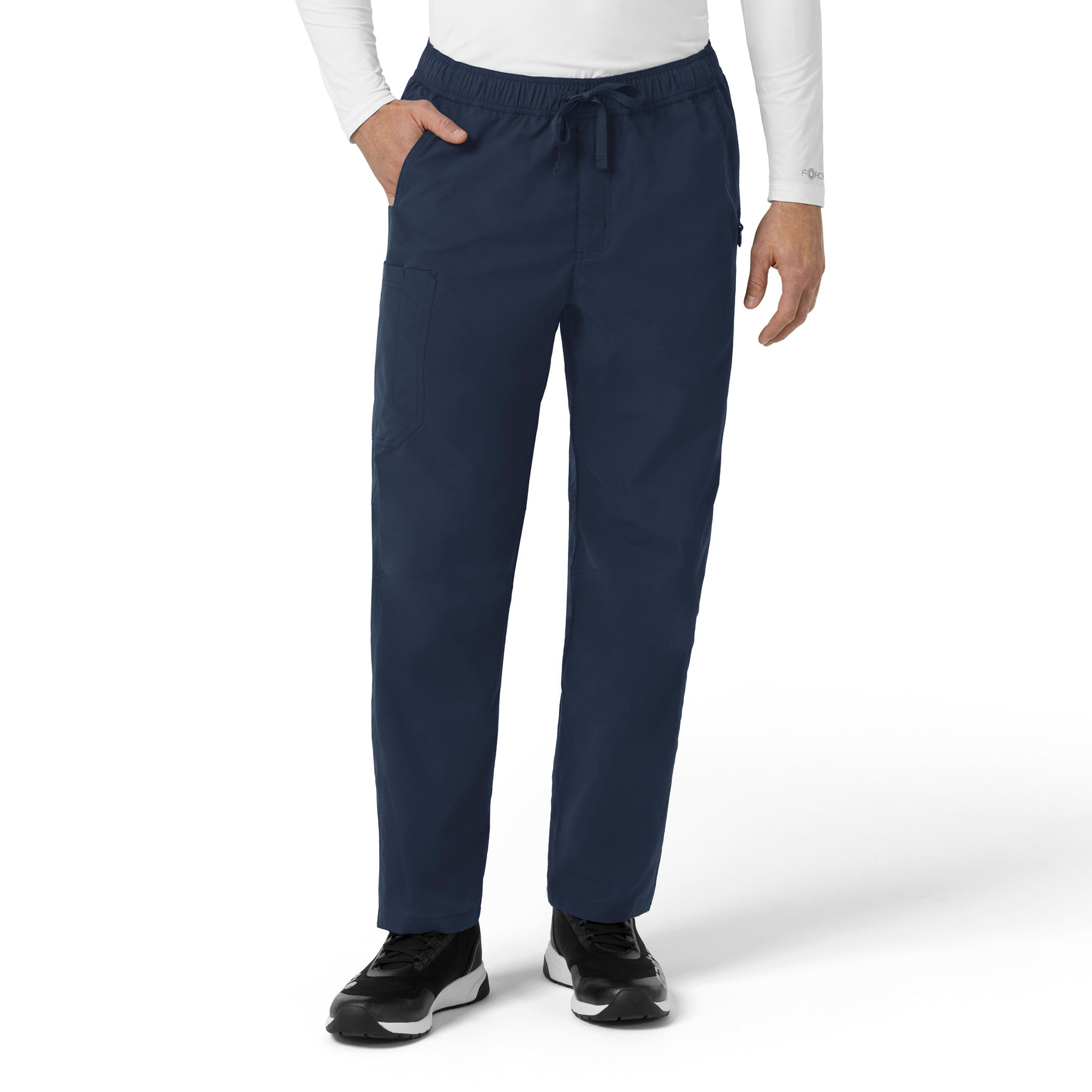 Rugged Flex FLD Men's Ripstop Straight Leg Cargo Scrub Pant Navy
