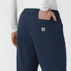 Rugged Flex FLD Men's Ripstop Straight Leg Cargo Scrub Pant Navy back detail
