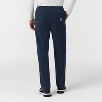 Rugged Flex FLD Men's Ripstop Straight Leg Cargo Scrub Pant Navy back view