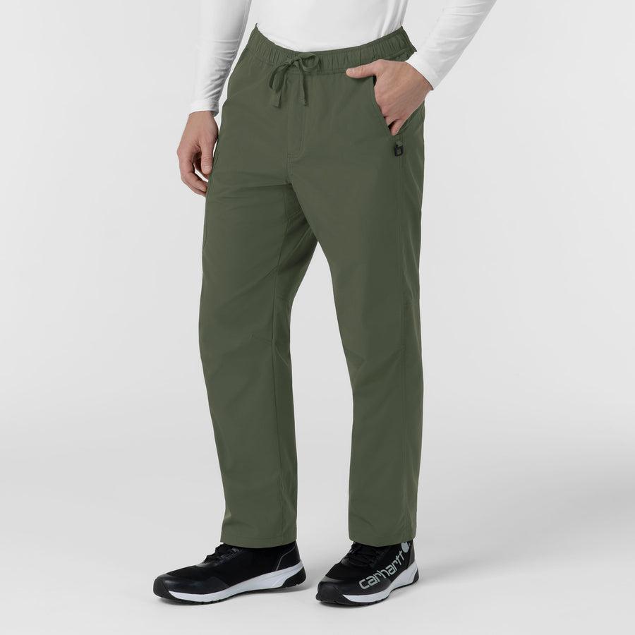 Carhartt Rugged Flex FLD Men's Ripstop Straight Leg Cargo Scrub Pant - Olive side
