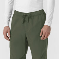 Carhartt Rugged Flex FLD Men's Ripstop Straight Leg Cargo Scrub Pant - Olive waistband