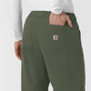 Carhartt Rugged Flex FLD Men's Ripstop Straight Leg Cargo Scrub Pant - Olive back pocket