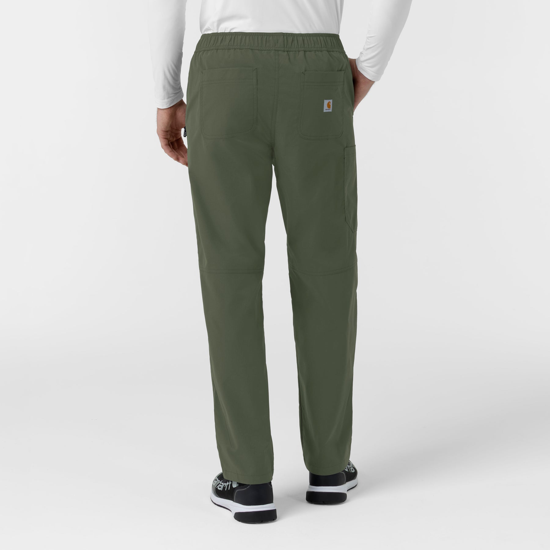 Carhartt Rugged Flex FLD Men's Ripstop Straight Leg Cargo Scrub Pant - Olive back
