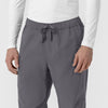 Rugged Flex FLD Men's Ripstop Straight Leg Cargo Scrub Pant Pewter hemline detail