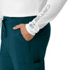 Force Cross-Flex Men's Jogger Scrub Pant Caribbean side detail 1