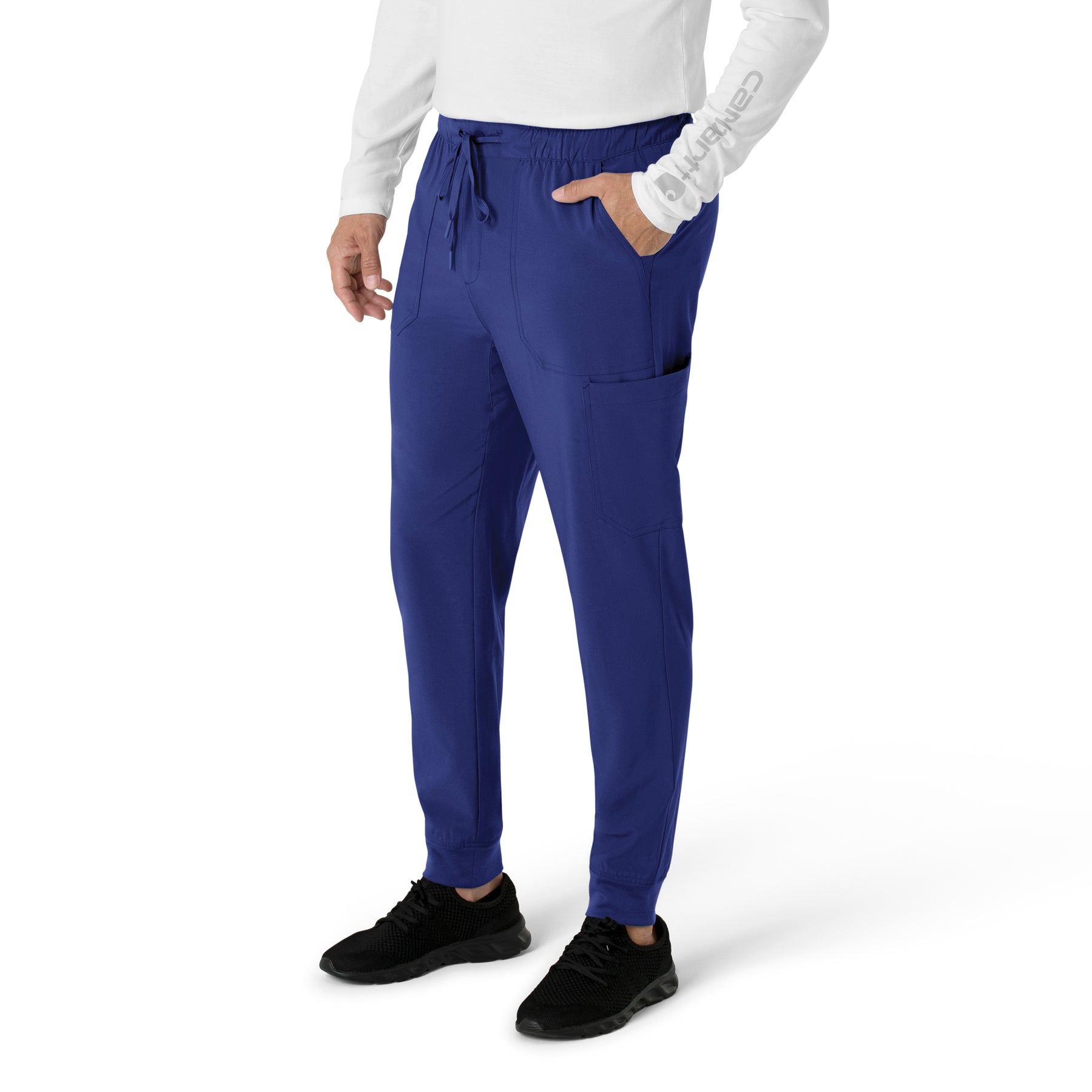 Force Cross-Flex Men's Jogger Scrub Pant Galaxy Blue side view