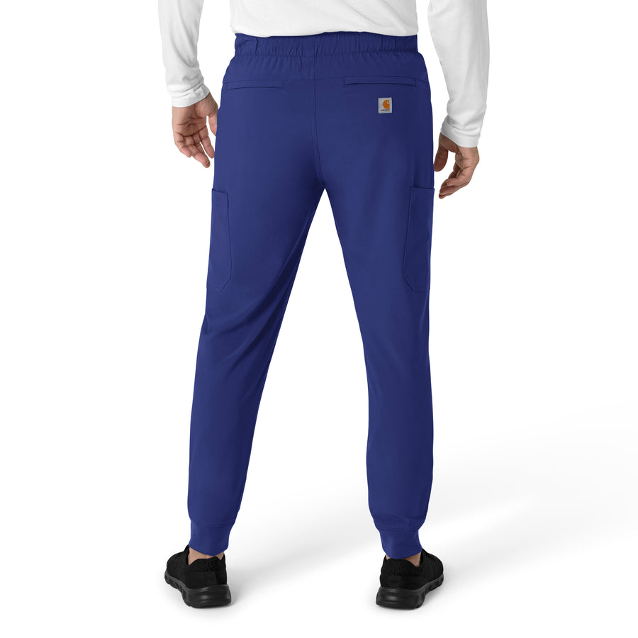 Force Cross-Flex Men's Jogger Scrub Pant Galaxy Blue back view