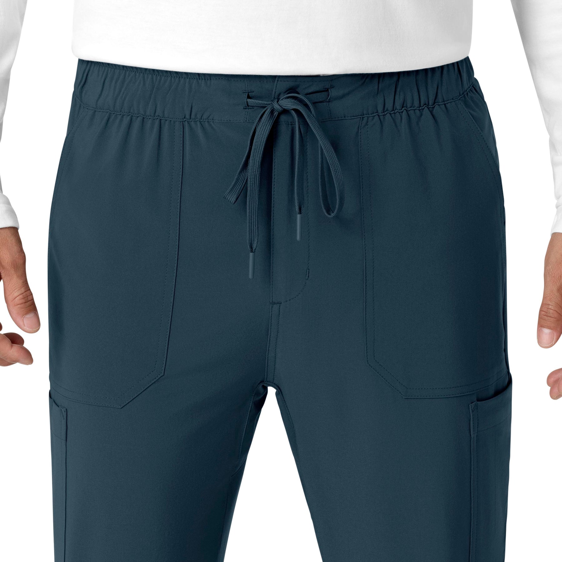 Force Cross-Flex Men's Jogger Scrub Pant Navy front detail