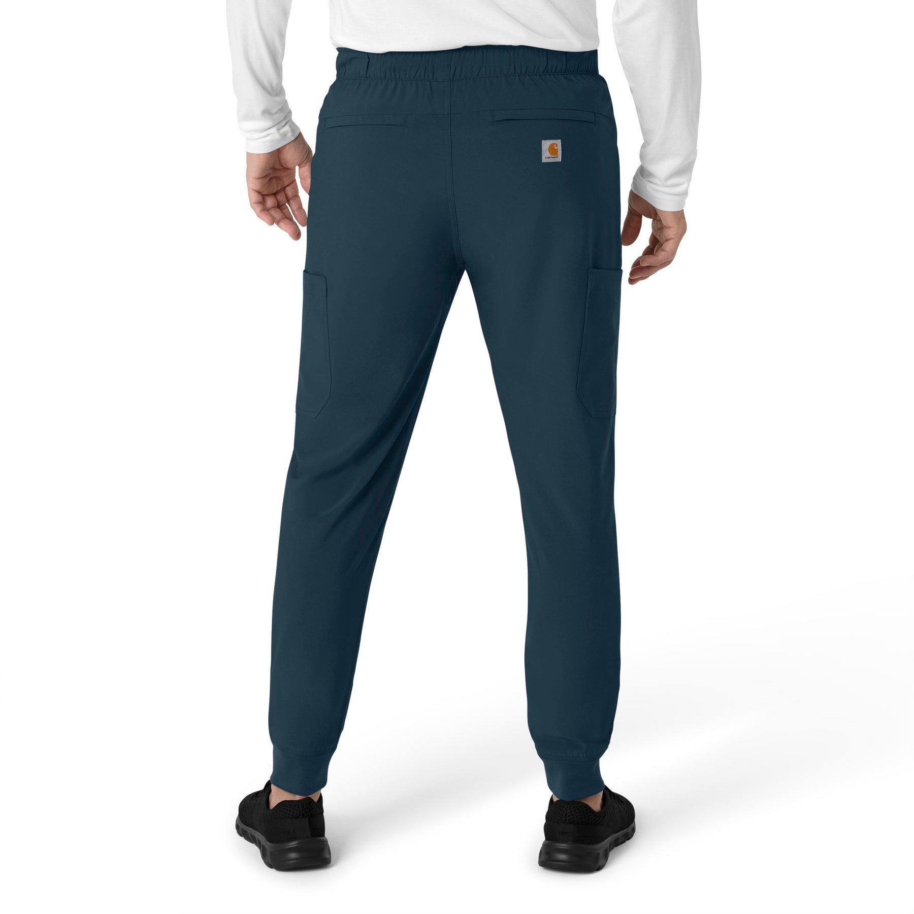Force Cross-Flex Men's Jogger Scrub Pant Navy back view