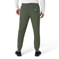 Force Cross-Flex Men's Jogger Scrub Pant Olive back view