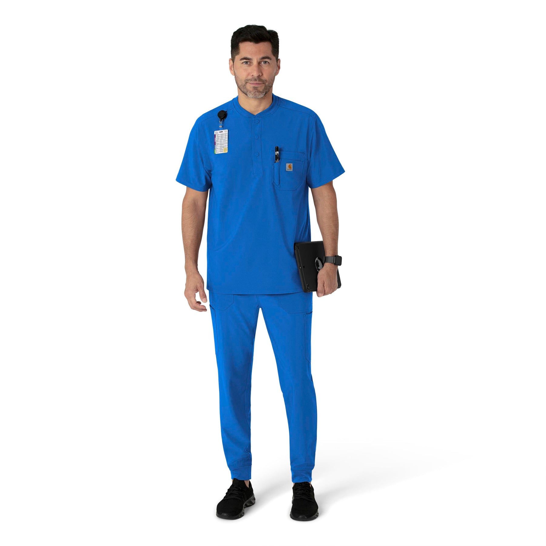 Force Cross-Flex Men's Jogger Scrub Pant Royal full scrub set