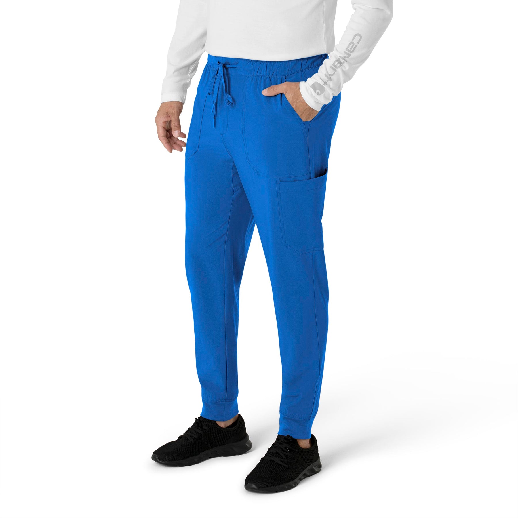 Force Cross-Flex Men's Jogger Scrub Pant Royal side view
