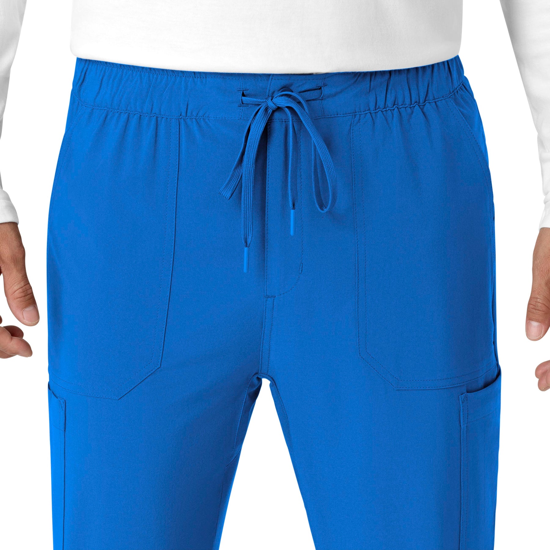 Force Cross-Flex Men's Jogger Scrub Pant Royal front detail
