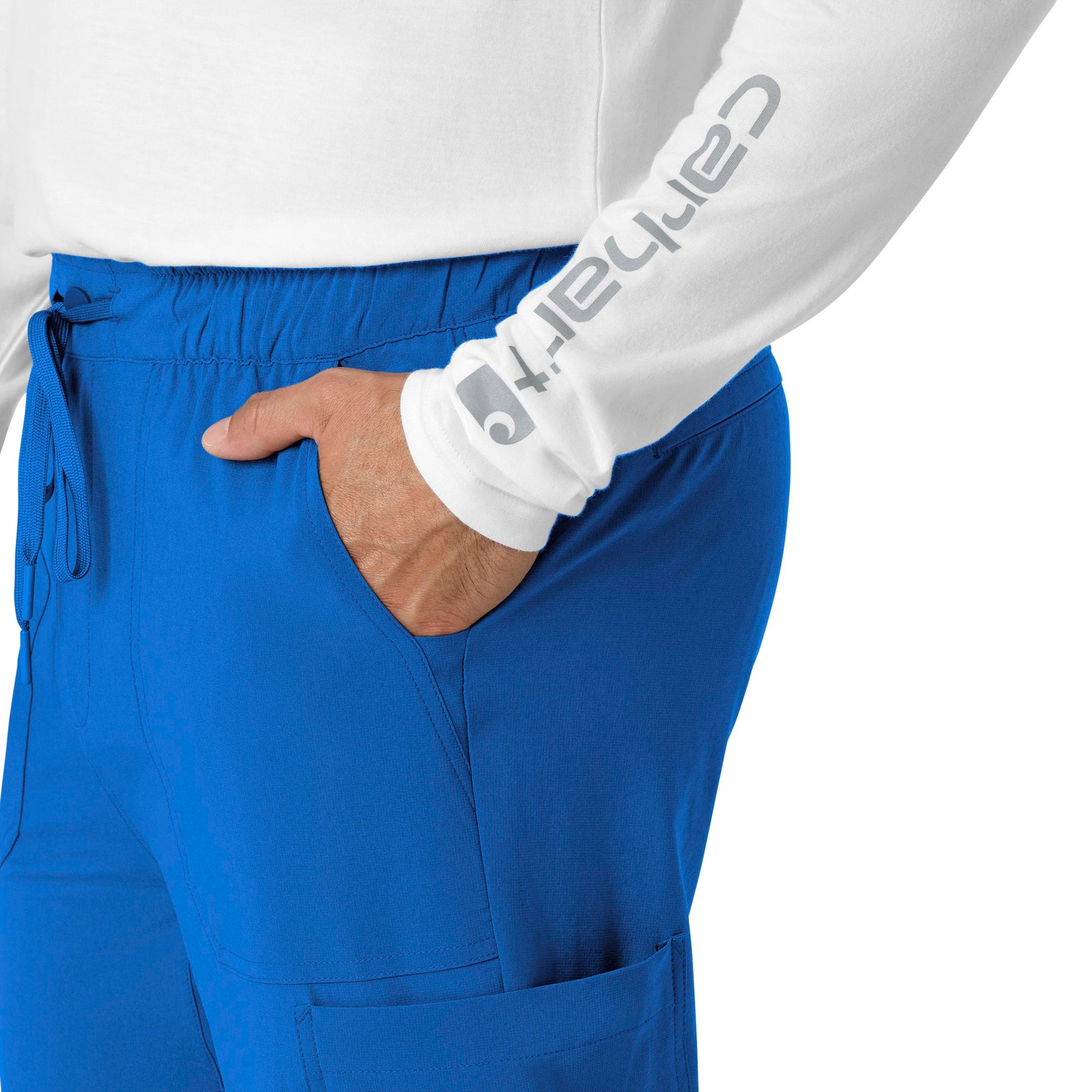 Force Cross-Flex Men's Jogger Scrub Pant Royal side detail 1